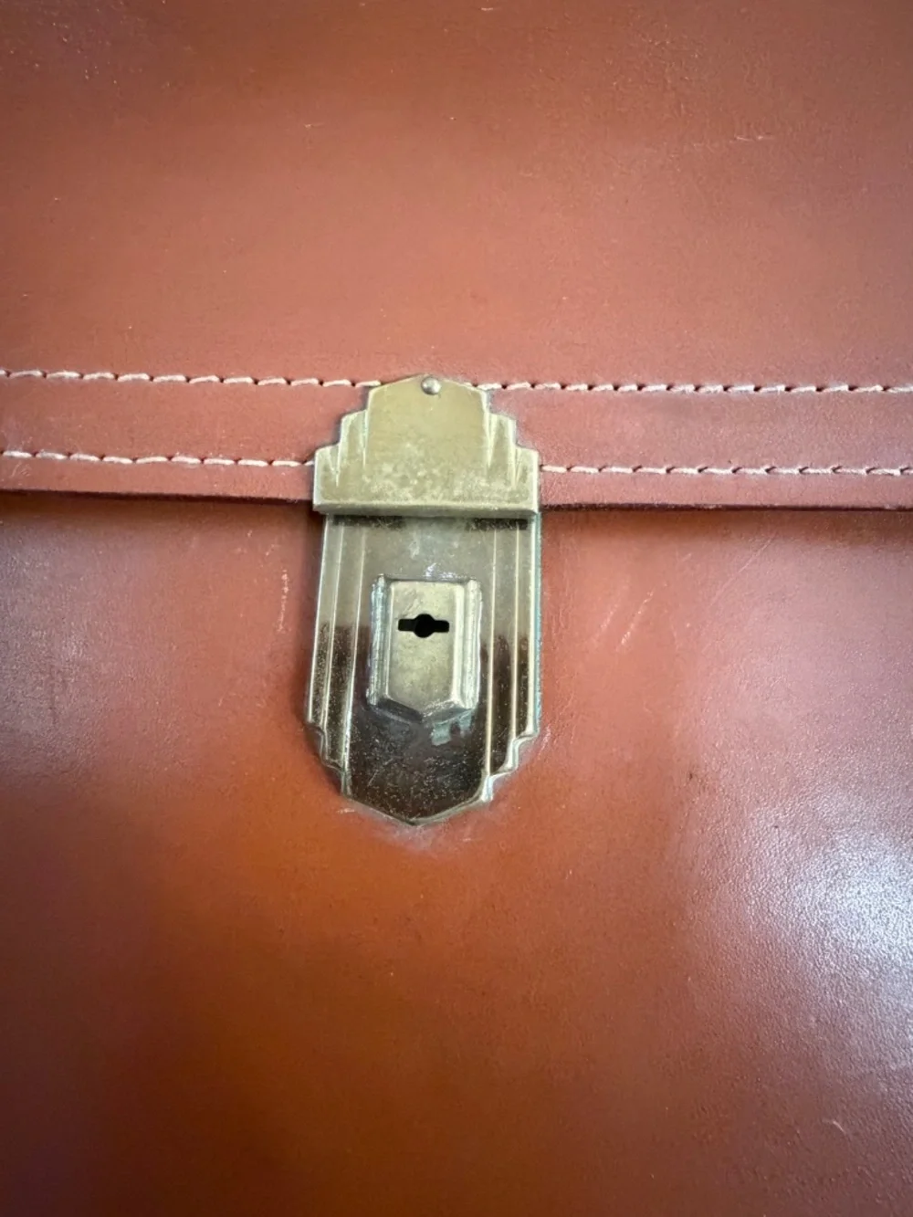 Vintage Briefcase with Interior Accordion Files